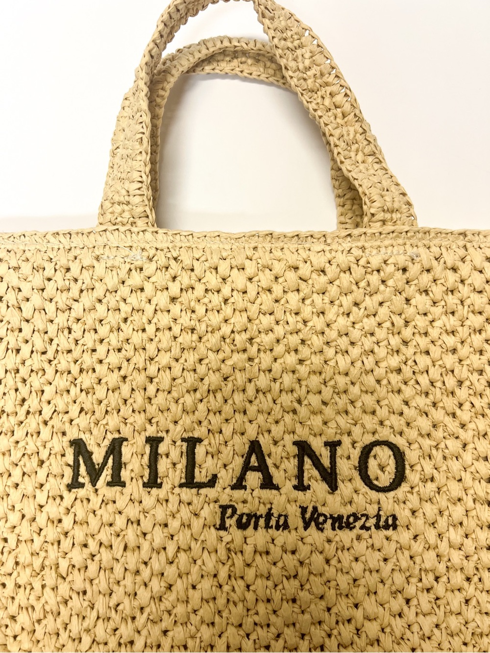 H&M Beige Woven Milano Crossbody Bag with Brown Strap - Picture 2 of 9
